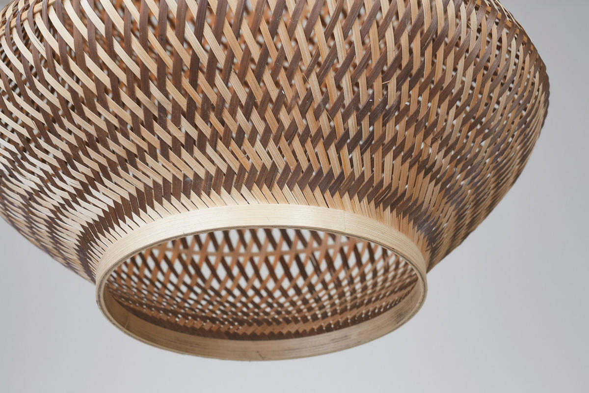 HÄNGELEUCHTE 40/67 cm  - Braun/Naturfarben, Basics, Naturmaterialien (40/67cm) - Good & Mojo