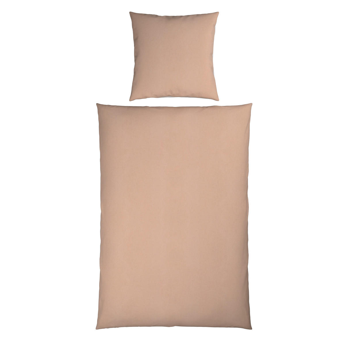 BETTWÄSCHE Flanell 135/200 cm  - Beige/Grauweiß, Basics, Textil (135/200cm) - Novel