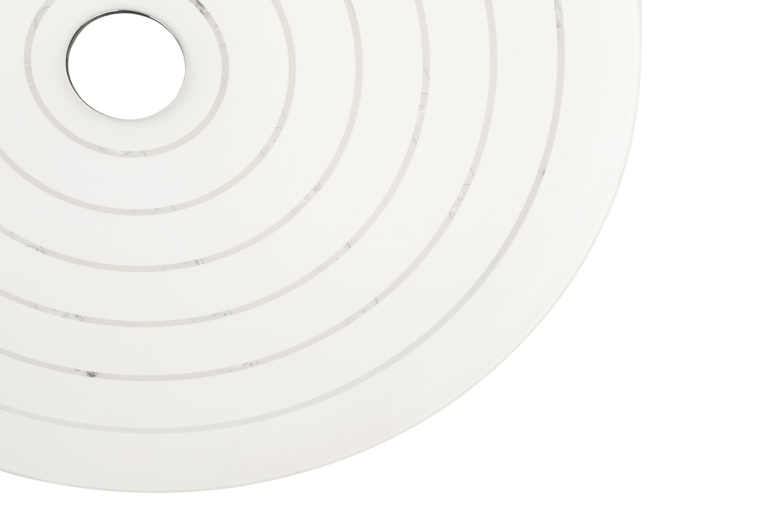 LED-DECKENLEUCHTE 43/8 cm   - Weiß, Design, Glas/Kunststoff (43/8cm) - Novel