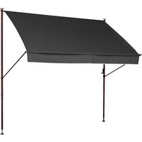 MARKISE - Anthrazit/Braun, Basics, Textil/Metall (300/225-275/150cm) - Boxxx