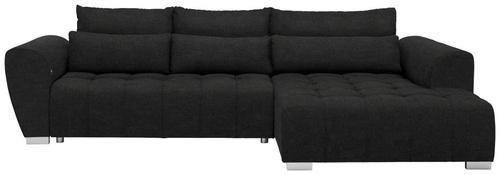 ECKSOFA in Webstoff Anthrazit  304/218 cm  - Anthrazit/Silberfarben, MODERN, Kunststoff/Textil (304/218cm) - Carryhome