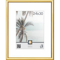 BILDERRAHMEN Goldfarben  - Goldfarben, Basics, Glas/Kunststoff (24/30cm)