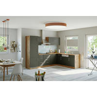 ECKKÜCHE 210/270 cm  in Anthrazit  - Eichefarben/Anthrazit, MODERN, Holzwerkstoff (210/270cm) - Held