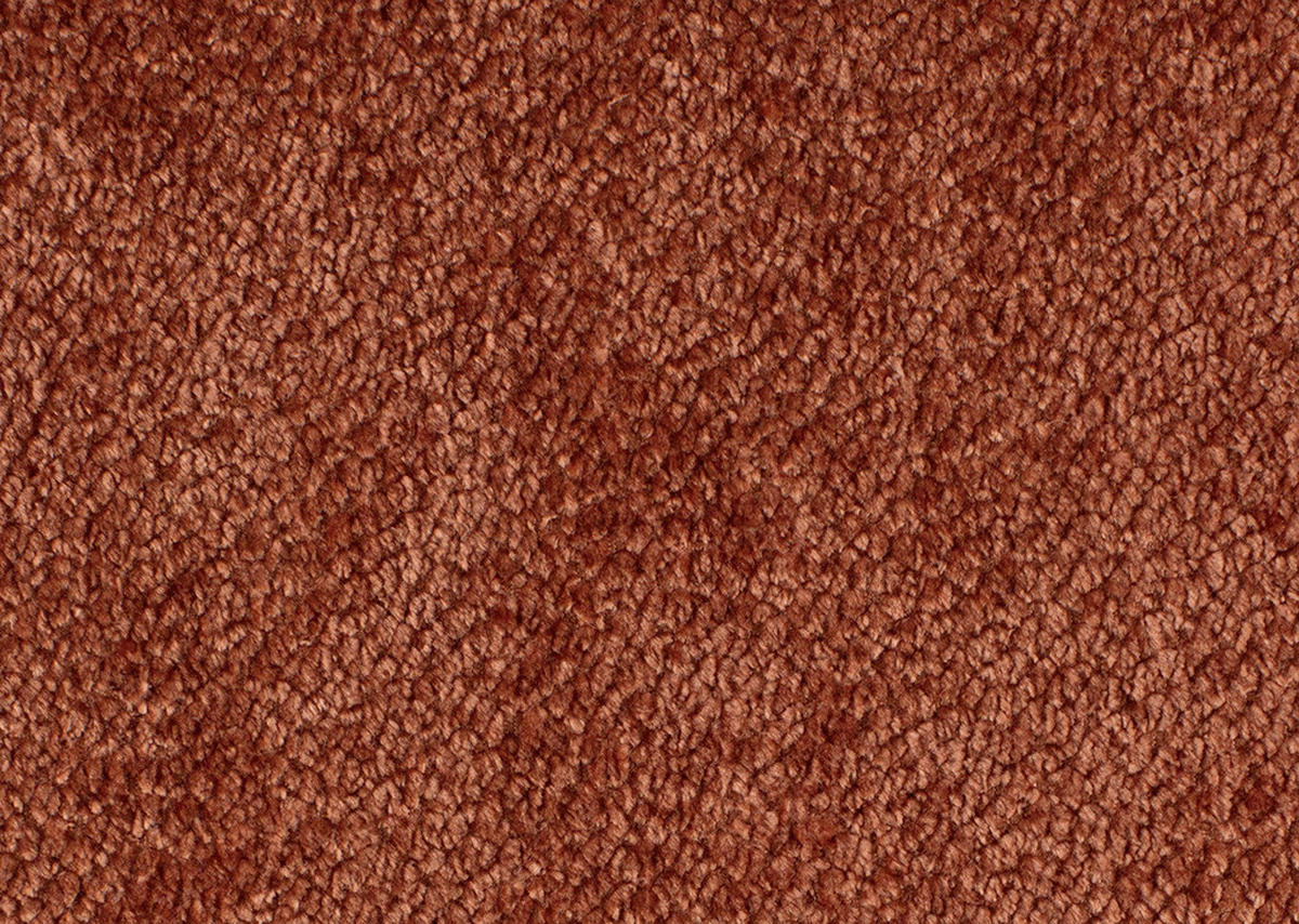 SCHLAFSOFA Chenille Terracotta  - Terracotta/Schwarz, KONVENTIONELL, Textil/Metall (223/89/107cm) - Carryhome