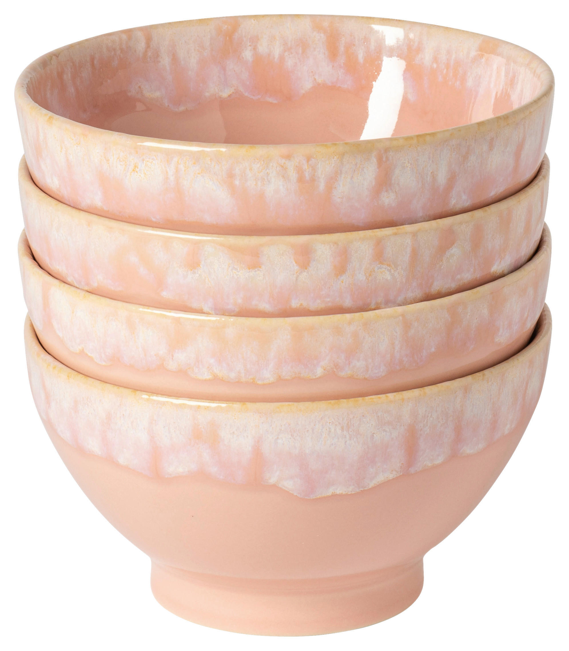 SCHÜSSELSET GRESPRESSO 4-teilig  - Altrosa, Basics, Keramik (15/8cm) - Costa Nova