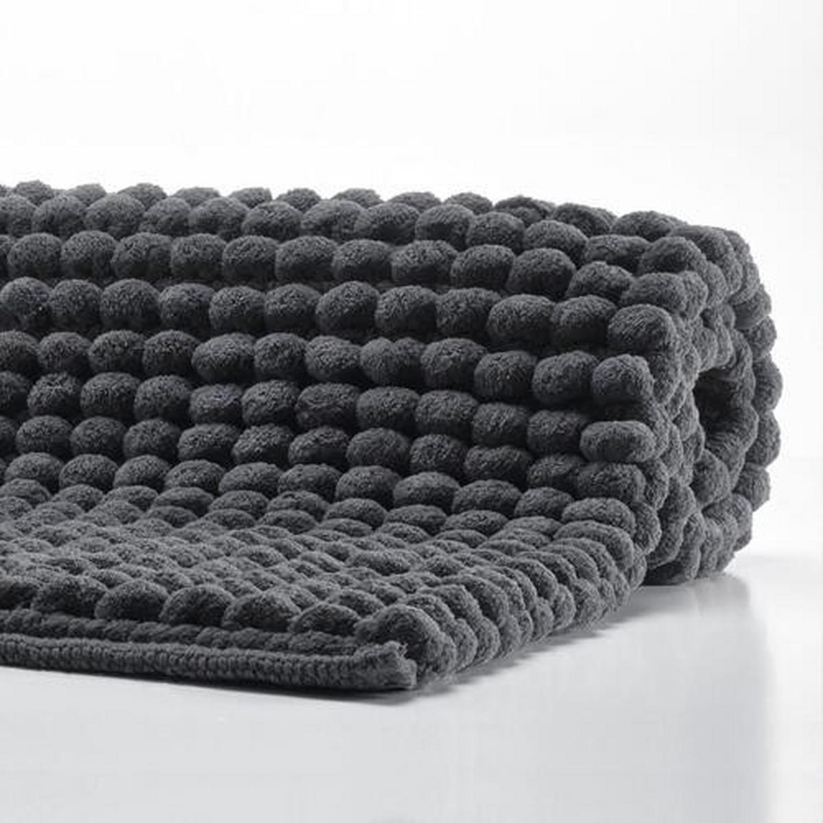BADTEPPICH Graphitfarben 60/60 cm  - Graphitfarben, Basics, Textil (60/60cm) - Aquanova