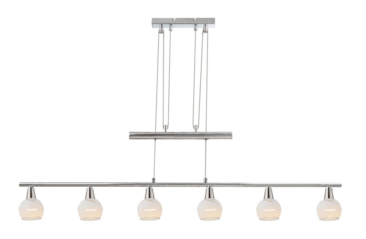 LED-HÄNGELEUCHTE 90/9,8/160 cm    - Basics, Glas/Metall (90/9,8/160cm) - Globo
