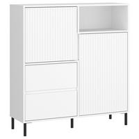 KOMMODE AVENALE  in 105,4/117,2/40 cm  - Schwarz/Weiß, Trend, Holzwerkstoff/Metall (105,4/117,2/40cm) - Hom`in