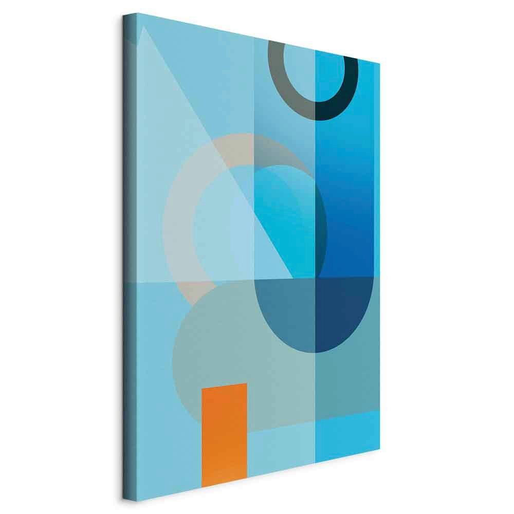 LEINWANDBILD Abstraktes 40/60/1,2 cm  - Hellblau, Basics, Holzwerkstoff/Textil (40/60/1,2cm) - artgeist