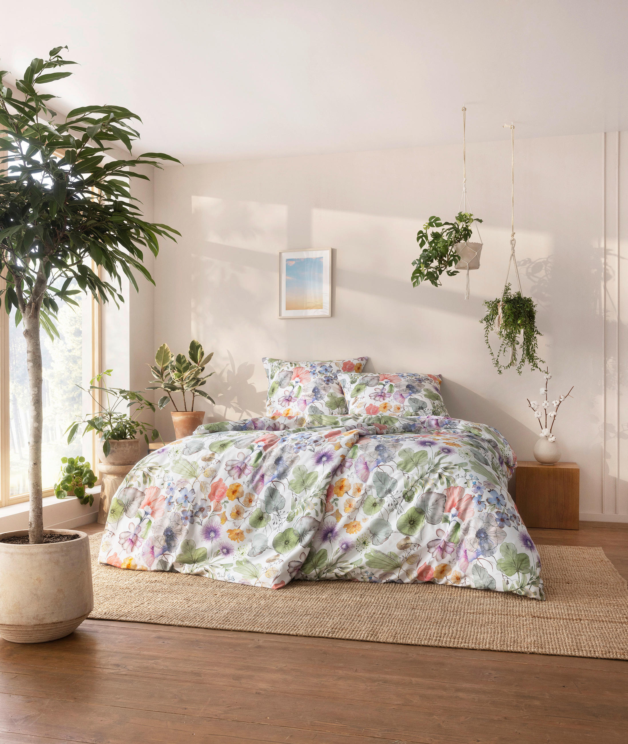 BETTWÄSCHE NatürlichEstella Makosatin 135/200 cm  - Multicolor, Trend, Textil (135/200cm) - Estella