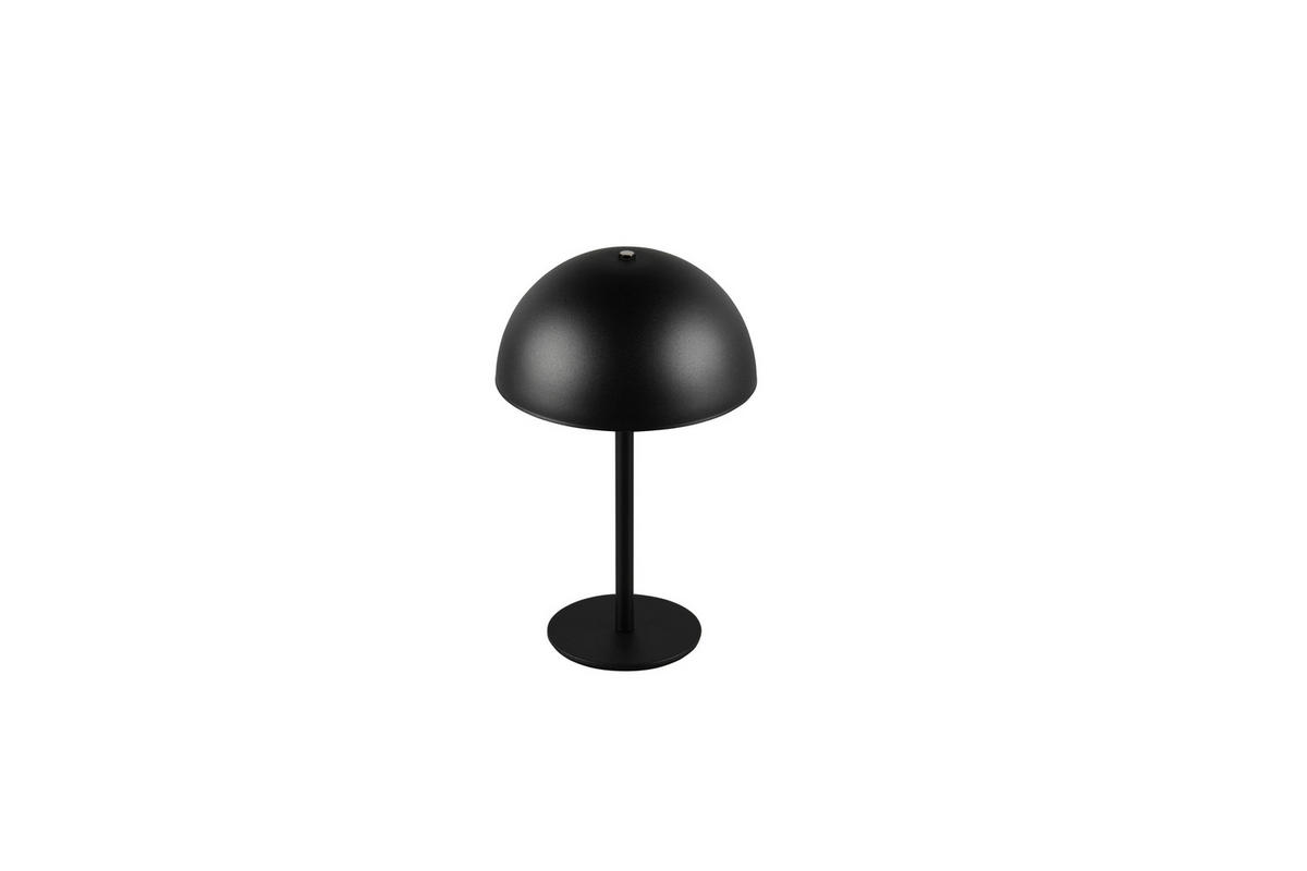 AKKU-TISCHLEUCHTE - Schwarz, Trend, Metall (13/21cm)