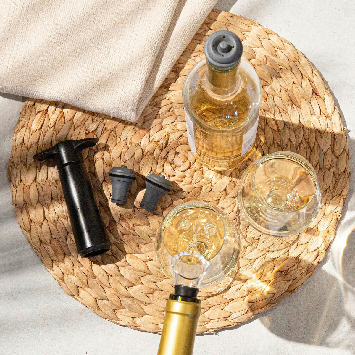 VINSKI SET - crna, Osnovno, metal/plastika - Vacu Vin