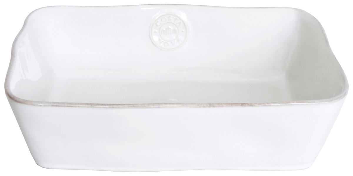 AUFLAUFFORM Keramik Feinsteinzeug  - Weiß Hochglanz, Basics, Keramik (26/19/7cm) - Costa Nova