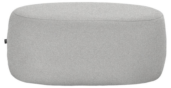 HOCKER in Textil Grau - Schwarz/Grau, MODERN, Kunststoff/Textil (88/43/66cm) - Hom`in
