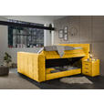 BOXSPRINGBETT 180/200 cm  in Gelb  - Gelb, KONVENTIONELL, Textil (180/200cm) - Carryhome