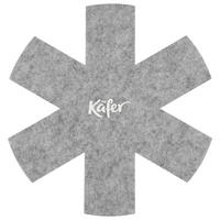 Protecție Pentru Tigăi 38 cm  - gri, Basics, textil (38cm) - Käfer