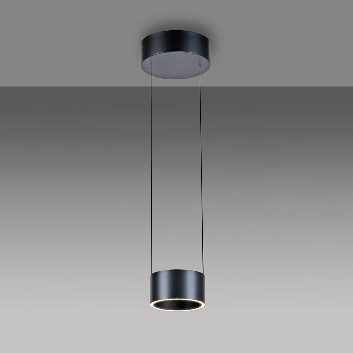 LED-HÄNGELEUCHTE 20/20/180 cm   - Grau, Design, Kunststoff/Metall (20/20/180cm) - Neuhaus PURE