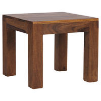 BEISTELLTISCH 45/45/40 cm Sheesham massiv Sheeshamfarben quadratisch  - Sheeshamfarben, Design, Holz (45/45/40cm) - MID.YOU