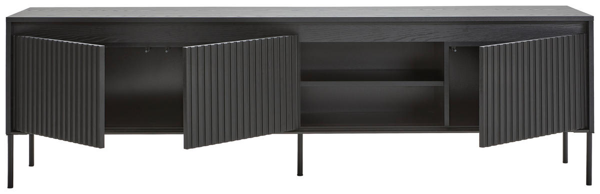 TV-BÄNK svart  192/56/40 cm  - svart, Trend, metall/trämaterial (192/56/40cm) - Carryhome