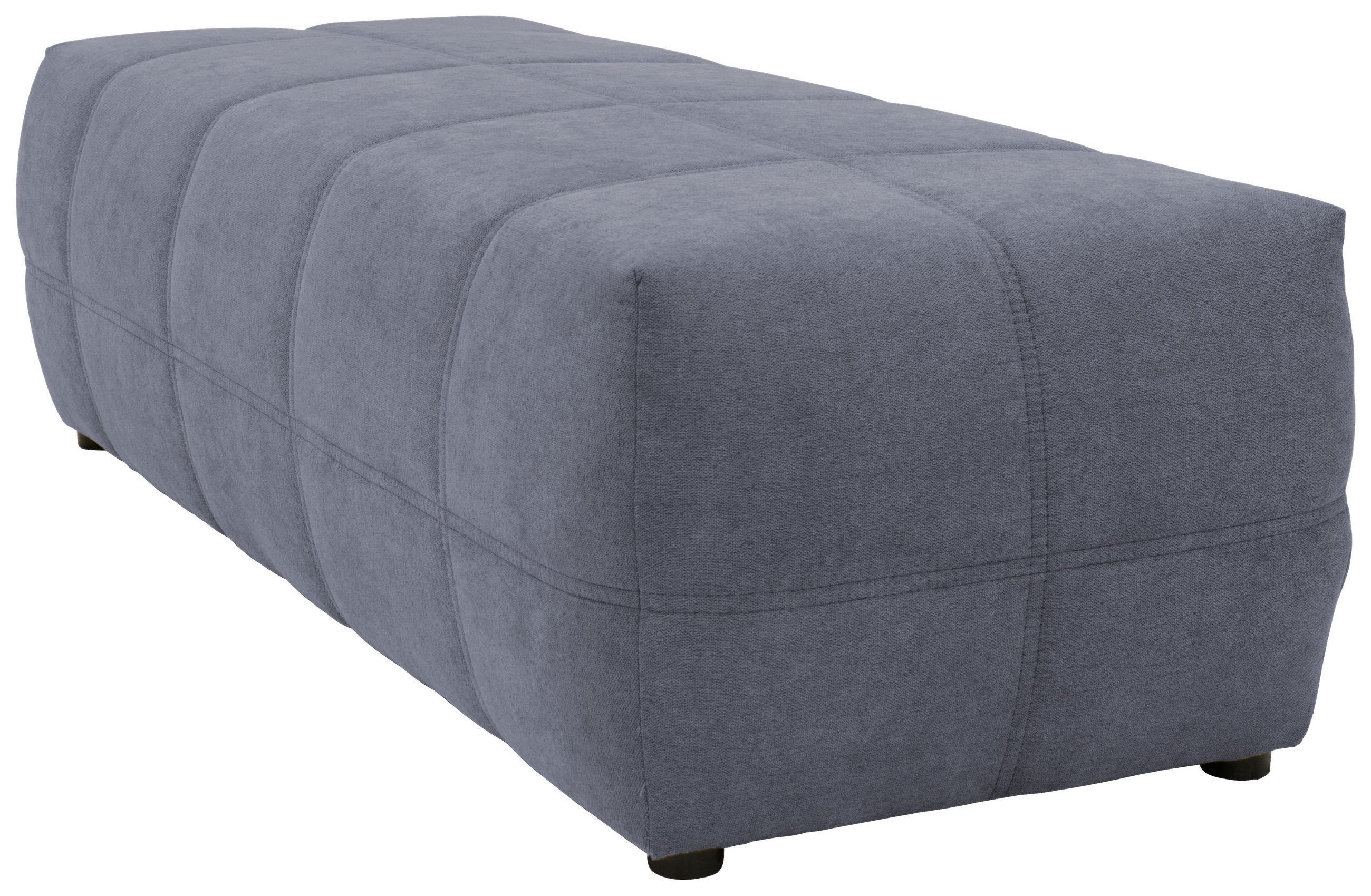 HOCKER Mikrofaser Dunkelgrau - Dunkelgrau/Schwarz, Design, Kunststoff/Textil (150/60/40cm) - MID.YOU