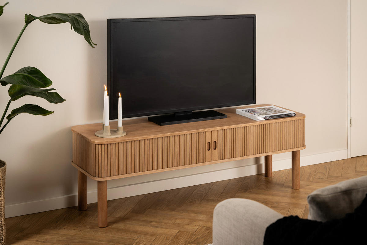 TV-ELEMENT - Eichefarben, Trend, Holzwerkstoff (140/45/40cm)
