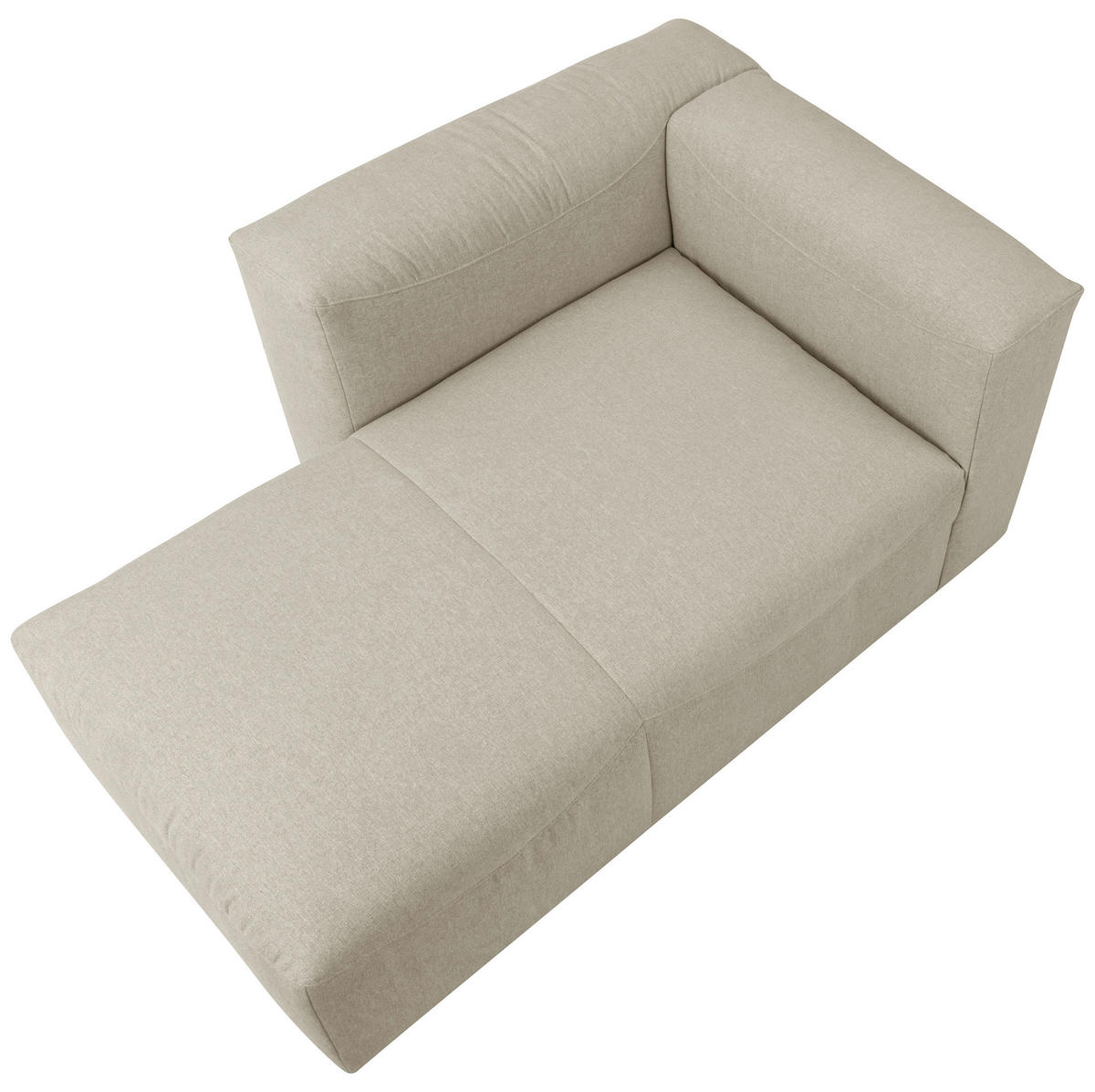 RÉCAMIERE Creme Flachgewebe  - Creme, Design, Kunststoff/Textil (160/73/100cm) - Max Winzer