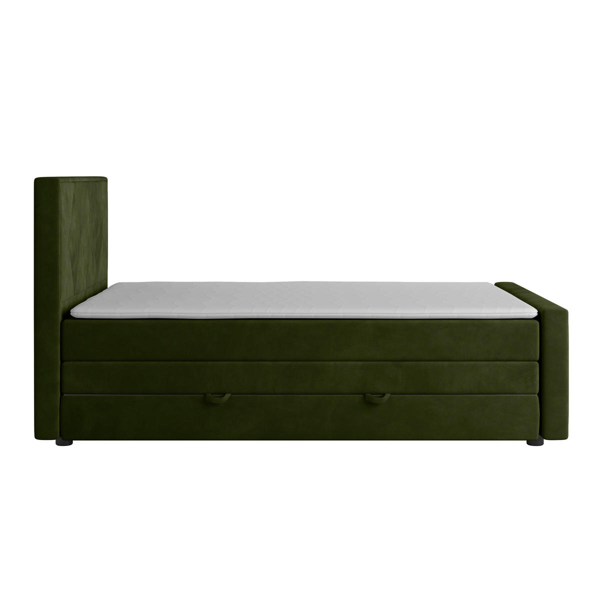 BOXSPRINGBETT 140/200 cm  in Grün  - Grün, MODERN, Holz/Kunststoff (140/200cm) - MID.YOU