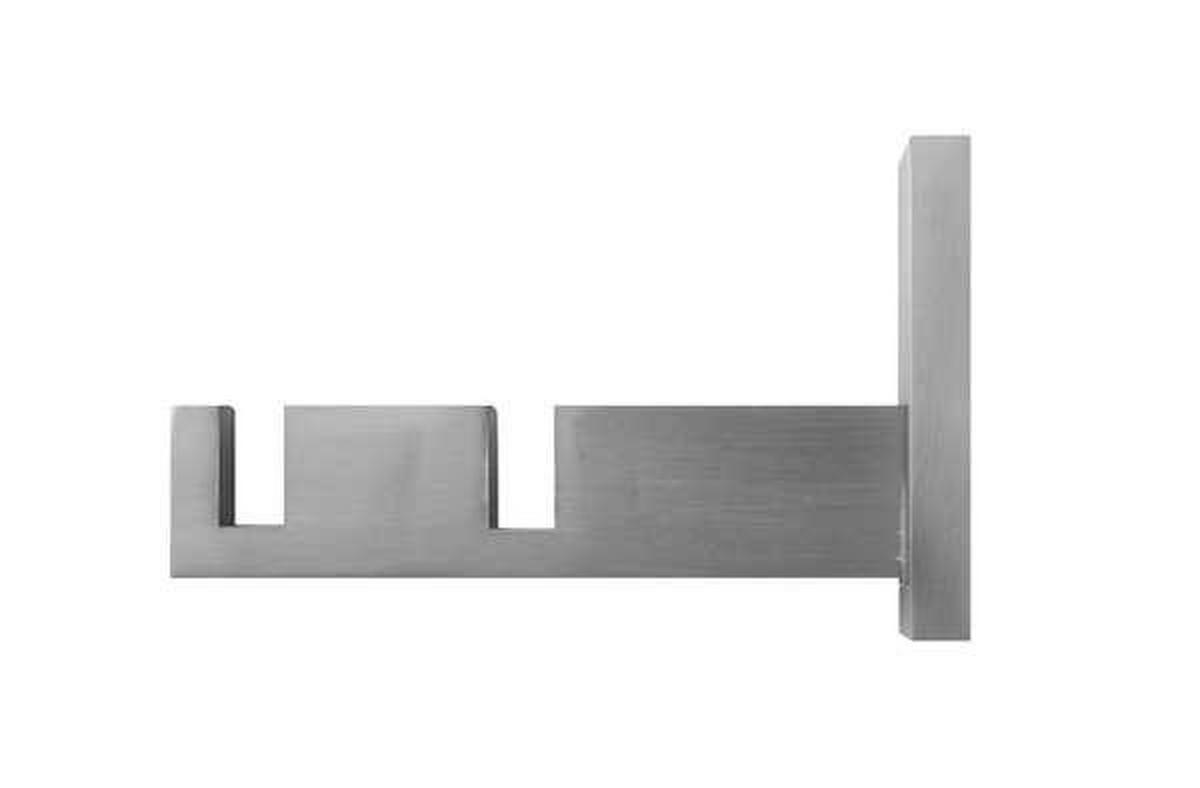 CONSOLĂ DUBLĂ DESCHISĂ - culoare inox, Basics, metal (32/11cm) - Homeware