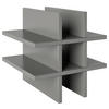 REGALEINSATZ - Grau, Basics, Holzwerkstoff (34/34/33,4cm) - MID.YOU