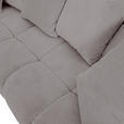 ECKSOFA  in Plüsch Grau  190/288 cm  - Dunkelbraun/Grau, KONVENTIONELL, Holz/Textil (190/288cm) - Carryhome