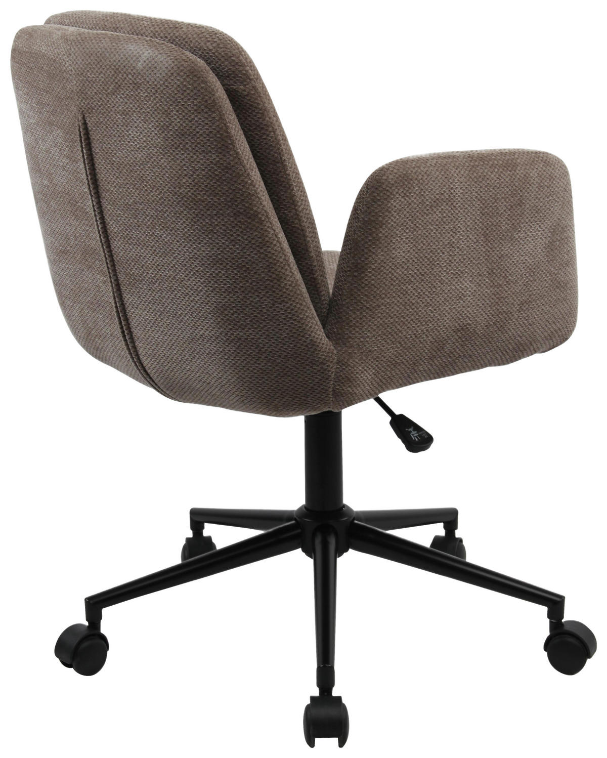 DREHSTUHL  in Webstoff Braun  - Schwarz/Braun, Modern, Kunststoff/Textil (55/85-95/60cm) - MID.YOU