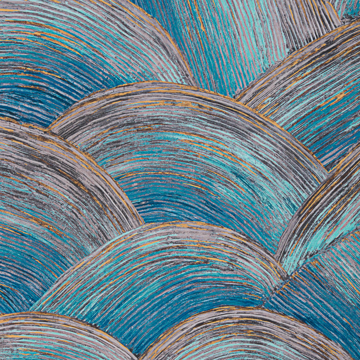 FERTIGVORHANG  blickdicht  140/245 cm   - Blau/Goldfarben, Design, Textil (140/245cm) - Ambiente