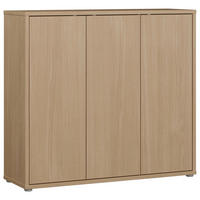 SCHUHSCHRANK 109,2/99,1/34,9 cm  - Eichefarben/Grau, MODERN, Holzwerkstoff/Kunststoff (109,2/99,1/34,9cm) - Carryhome