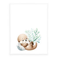 BABYDECKE Schnuffel-Otter 75/100 cm  - Multicolor/Weiß, Basics, Textil (75/100cm) - baby best