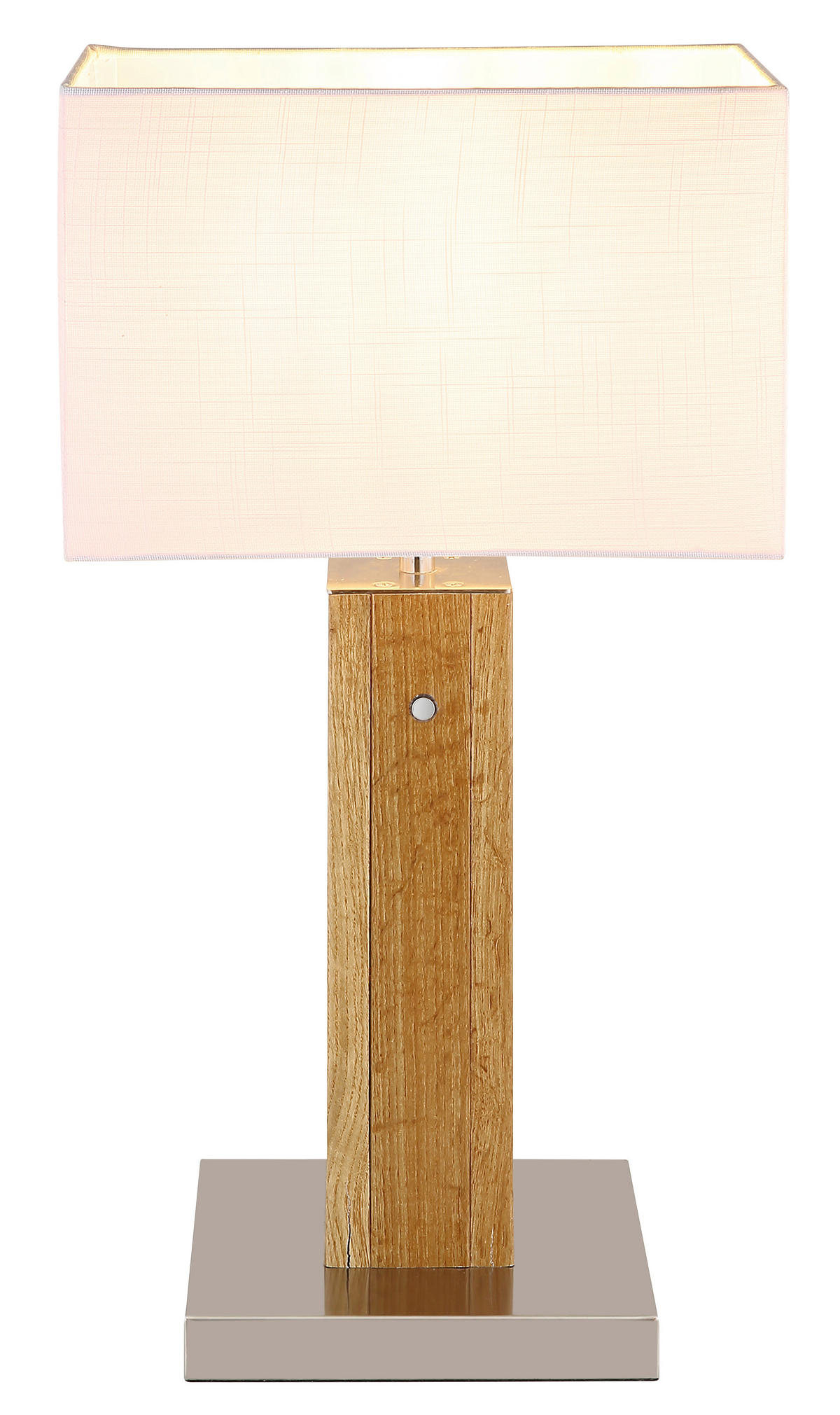 TISCHLEUCHTE Forest 30/20/56 cm  - Chromfarben/Transparent, Design, Holzwerkstoff/Kunststoff (30/20/56cm) - Globo