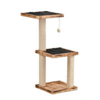 KRATZBAUM - Naturfarben/Grau, KONVENTIONELL, Holz/Textil (48cm)