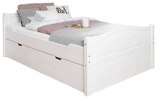 POSTEĽ S ÚLOŽNÝM PRIESTOROM 140/200 cm, biela - biela, Modern, drevo (140/200cm) - MID.YOU
