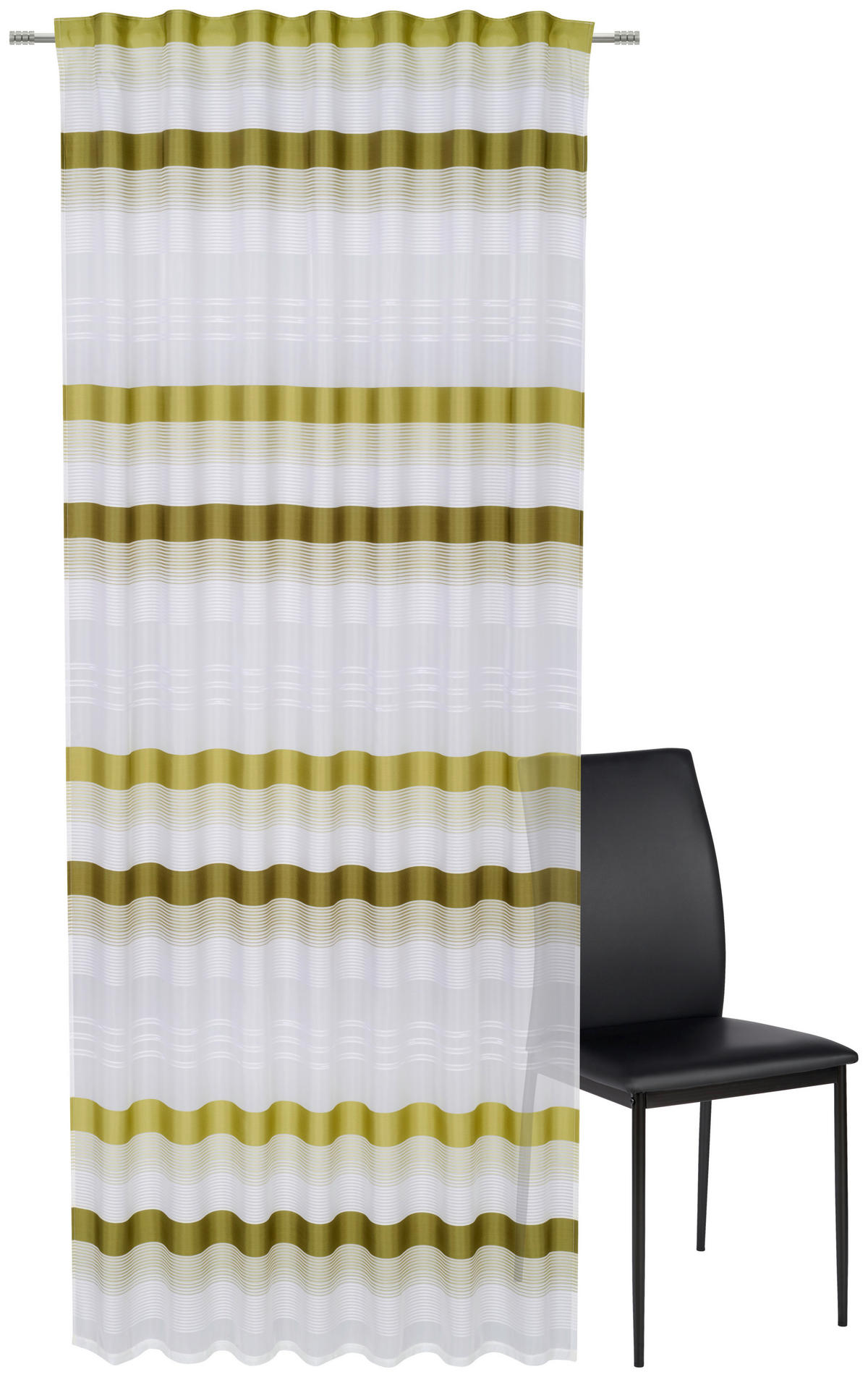 GOTOVA ZAVESA zelena - zelena, Konvencionalno, tekstil (140/245cm) - Esposa