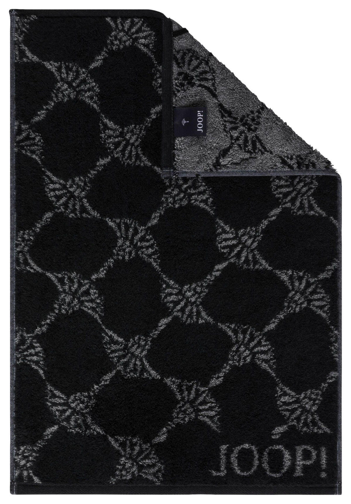 GÄSTETUCH Classic Cornflower Schwarz 3-teilig 30/50 cm  - Schwarz, Design, Textil (30/50cm) - Joop!