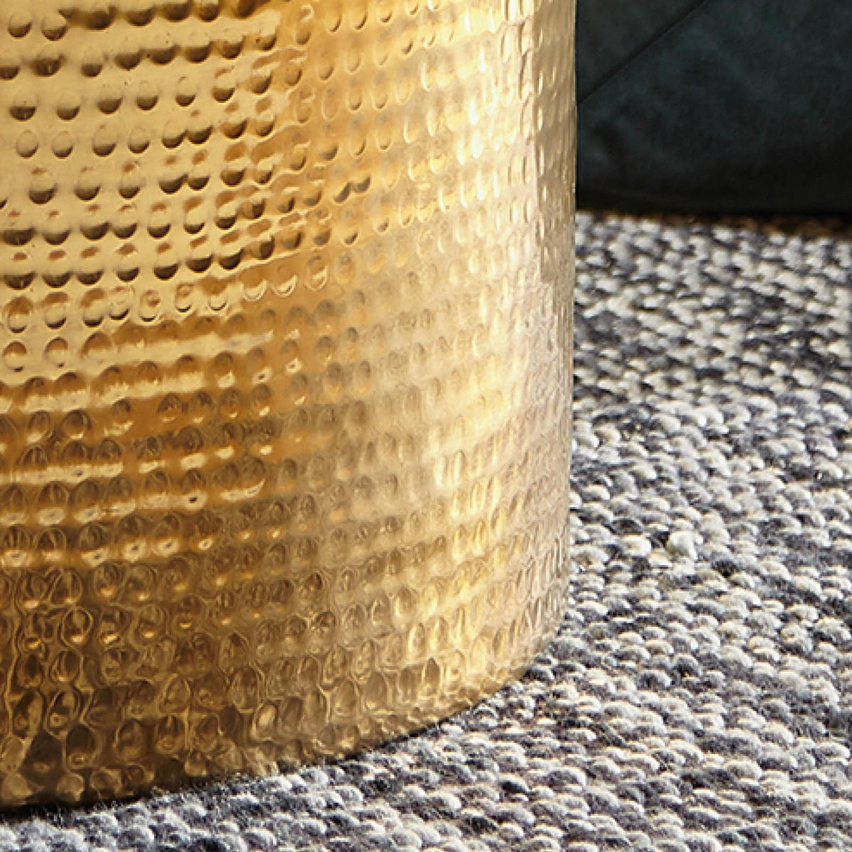 DOHÁNYZÓASZTAL fém 61/61/40,5 cm   - arany, Lifestyle, fém (61/61/40,5cm) - MID.YOU