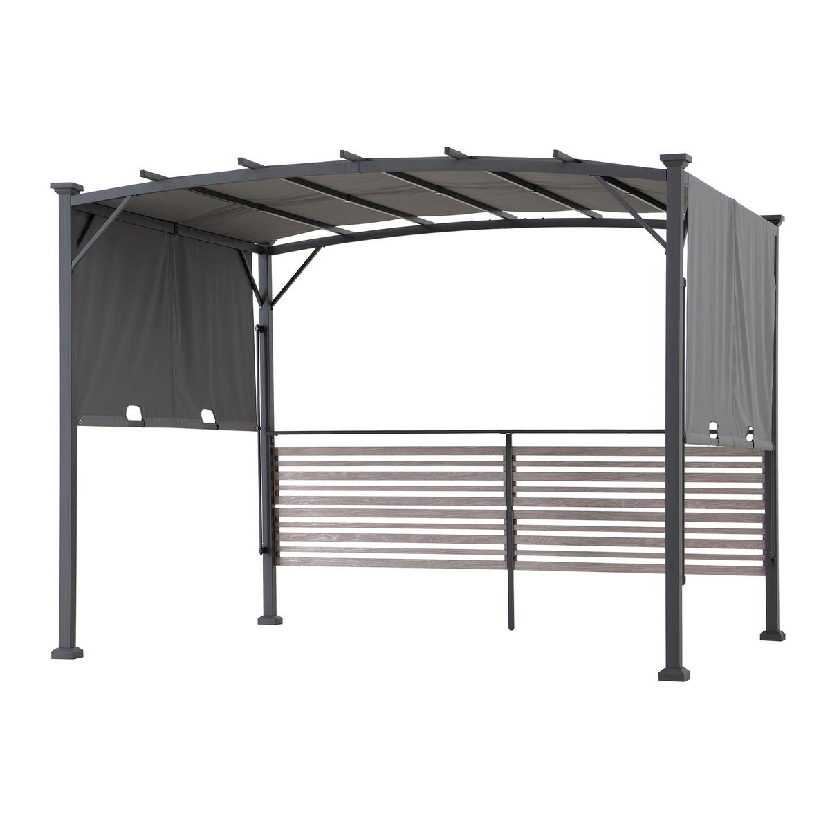 PERGOLA 300/227/270 cm   - Anthrazit/Grau, Basics, Textil/Metall (300/227/270cm) - Modante