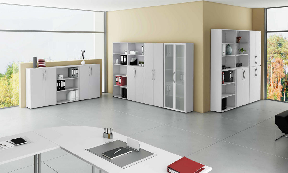 AKTENSCHRANK Grau  - Grau, KONVENTIONELL, Holzwerkstoff (80/188/33cm) - Venda