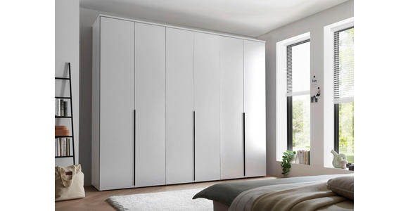 DREHTÜRENSCHRANK in Weiß - Schwarz/Weiß, MODERN, Holzwerkstoff/Kunststoff (270/225/52cm) - Carryhome