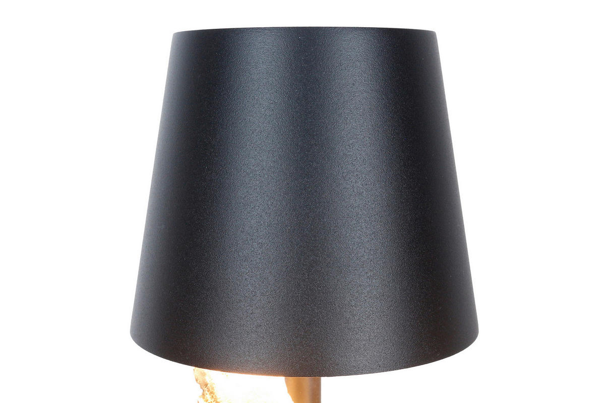 LED-TISCHLEUCHTE 13/29/13 cm   - Schwarz/Naturfarben, Design, Holz/Metall (13/29/13cm) - P & B