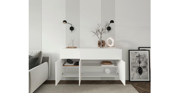 SIDEBOARD  in 150/75/42 cm  - Weiß, Design, Holzwerkstoff (150/75/42cm) - Hom`in