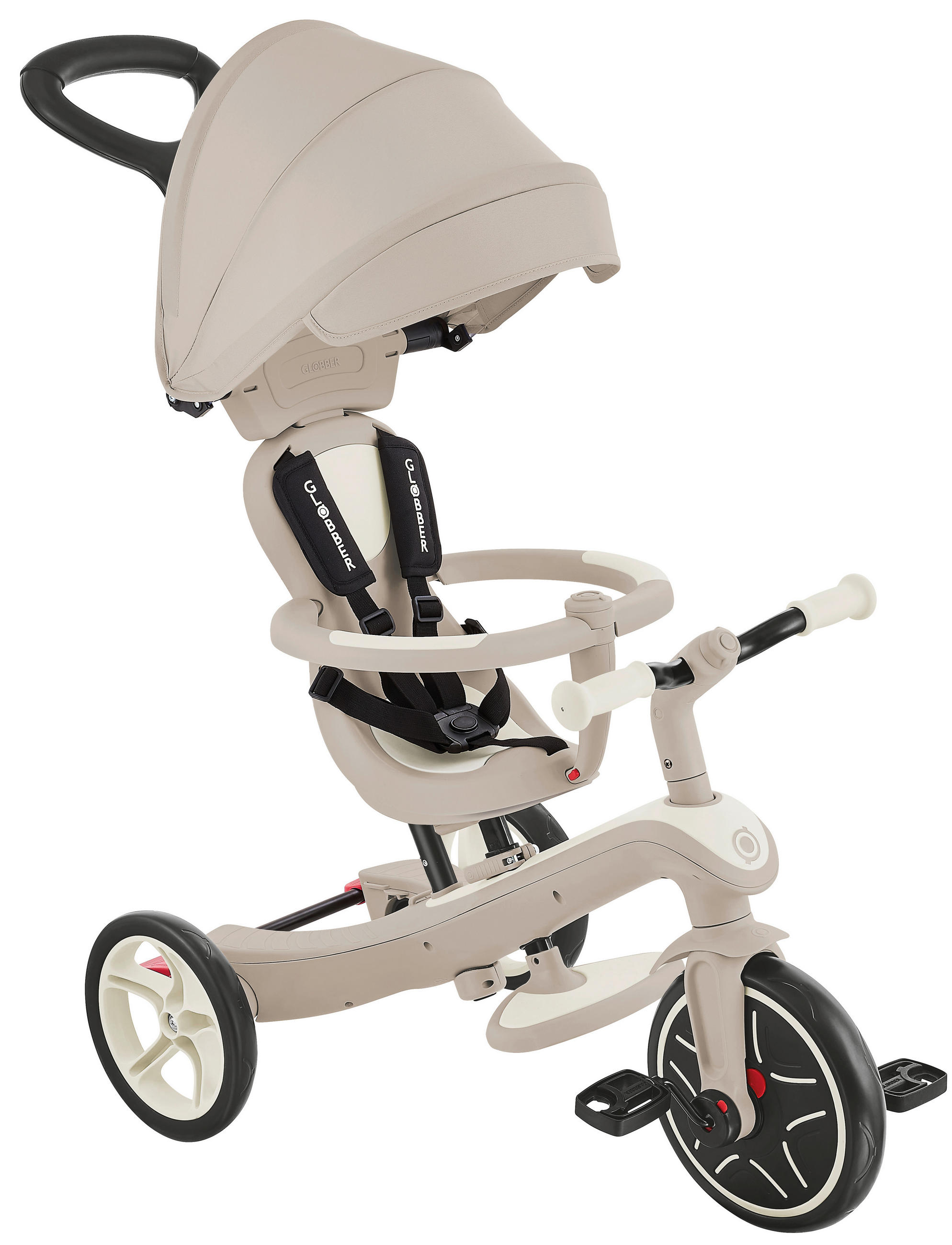 Globber Dreirad Explorer Trike 4in1 Eco Perlmutt 47x97.5x95 cm
