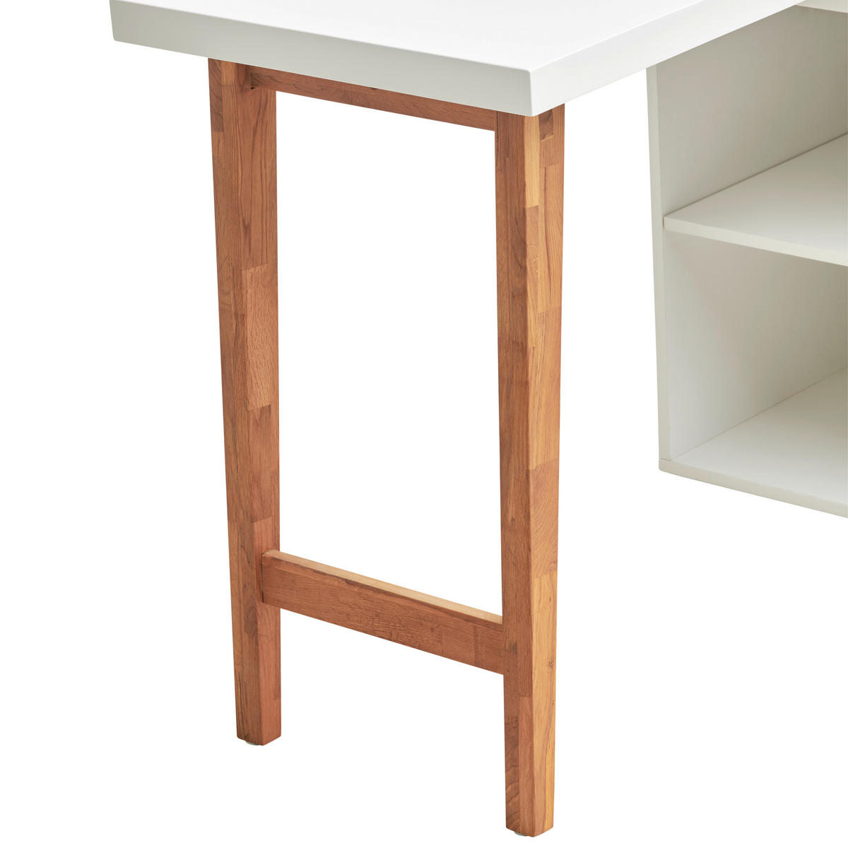 ECKSCHREIBTISCH  in Eichefarben, Weiß  - Eichefarben/Weiß, MODERN, Holz/Holzwerkstoff (120/76/100cm) - MID.YOU