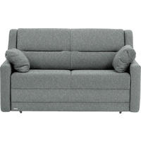 SCHLAFSOFA  in Mikrovelours Graugrün  - Schwarz/Graugrün, KONVENTIONELL, Kunststoff/Textil (152/88/91cm) - Sedda