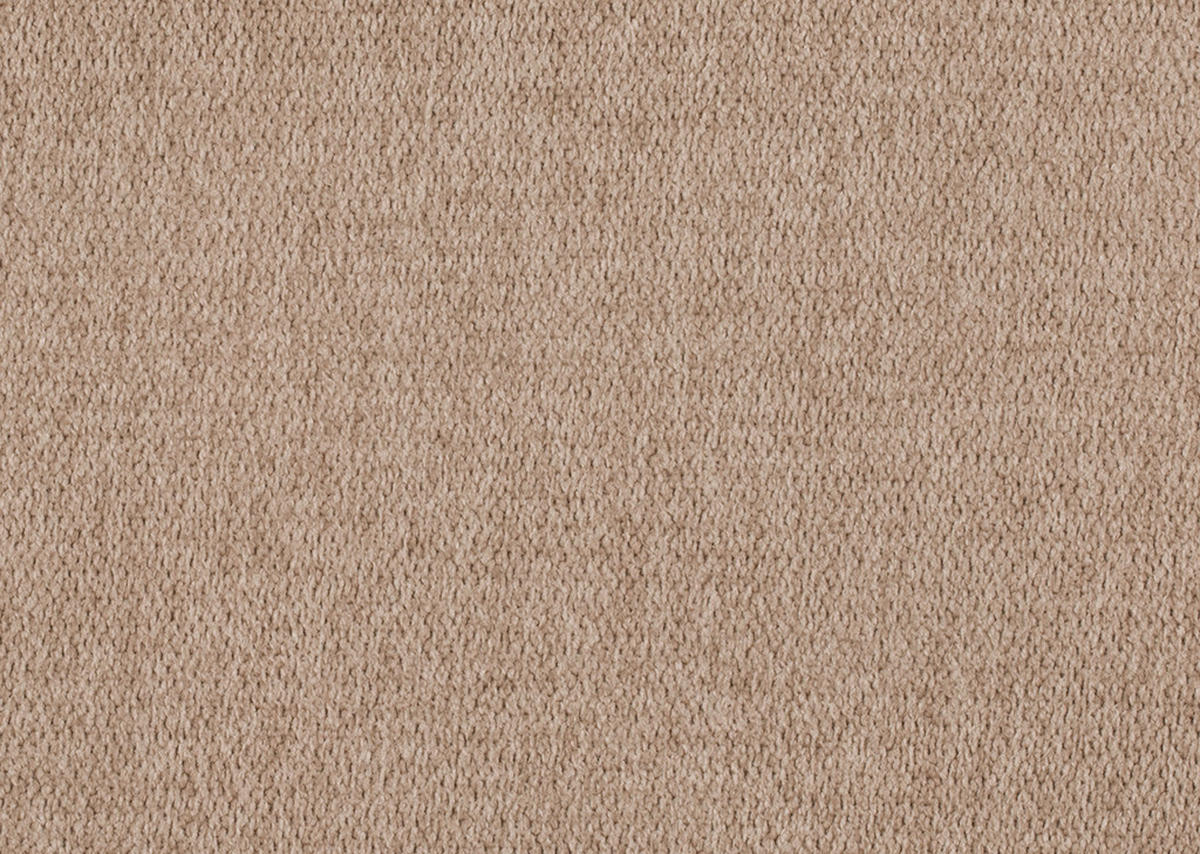 ECKSOFA in Chenille, Mikrofaser Sandfarben  - Sandfarben/Schwarz, Design, Textil/Metall (157/299cm) - Dieter Knoll
