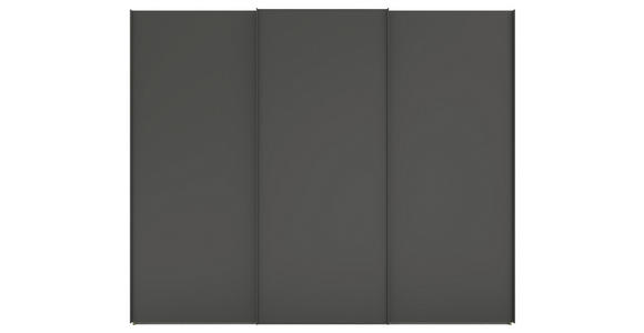 SCHWEBETÜRENSCHRANK 270/223/69 cm 3-türig Anthrazit, Eiche Artisan - Anthrazit/Eiche Artisan, KONVENTIONELL, Holzwerkstoff/Metall (270/223/69cm) - Novel